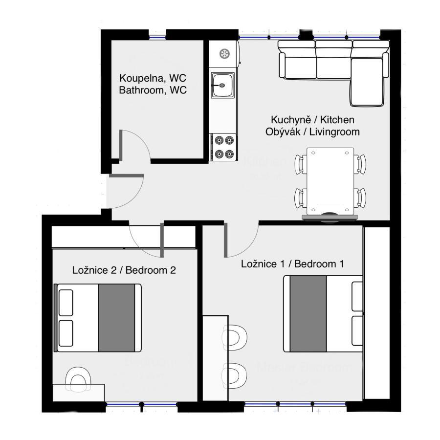 Apartman U Kolonady, Poděbrady Buitenkant foto